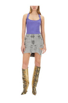 The Attico Women's Denim Skirt Grey, view 2