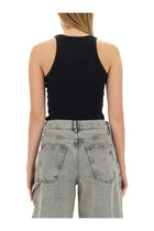The Attico Women's Jersey Tank Top Black, view 3
