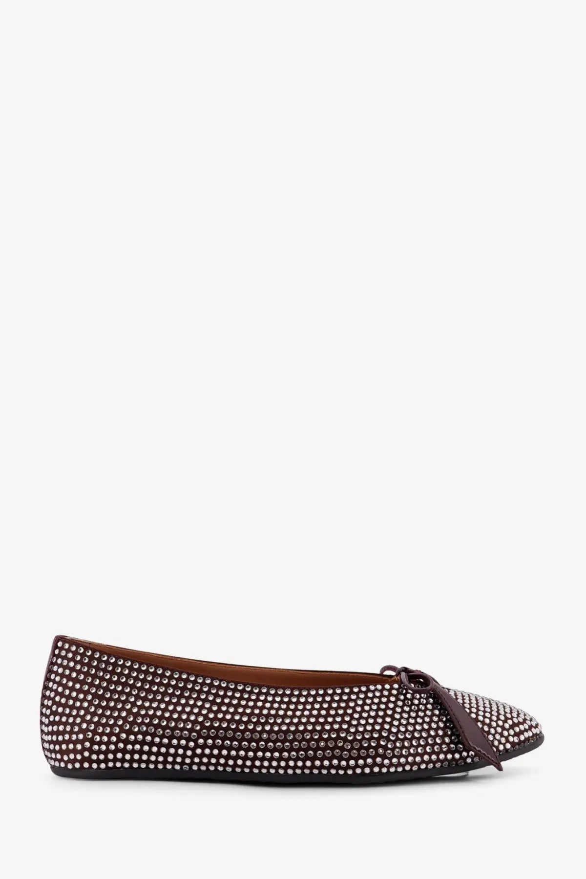 The Attico Women's Kali Satin Ballerinas Brown