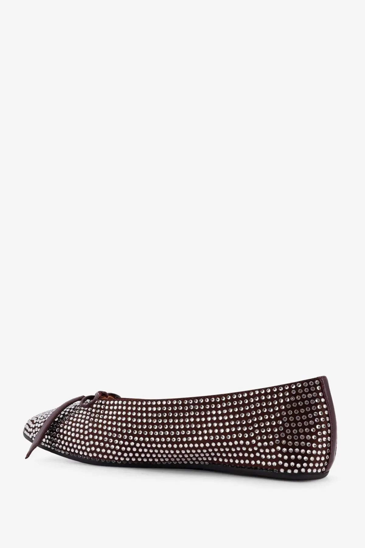 The Attico Women's Kali Satin Ballerinas Brown, view 4