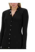 The Attico Women's Knit Dress Black, view 2