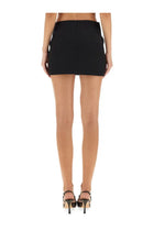 The Attico Women's Mini Crossover Skirt Black, view 3
