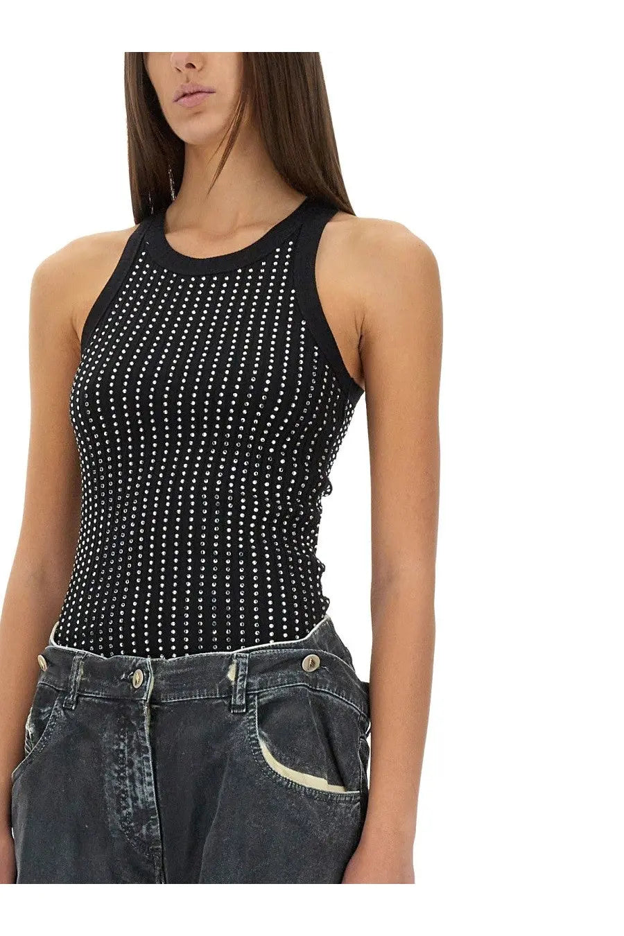 The Attico Women's Tank Top Black Black, view 4