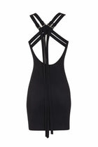 The Attico Women's Viscose Blend Mini Dress Black, view 3