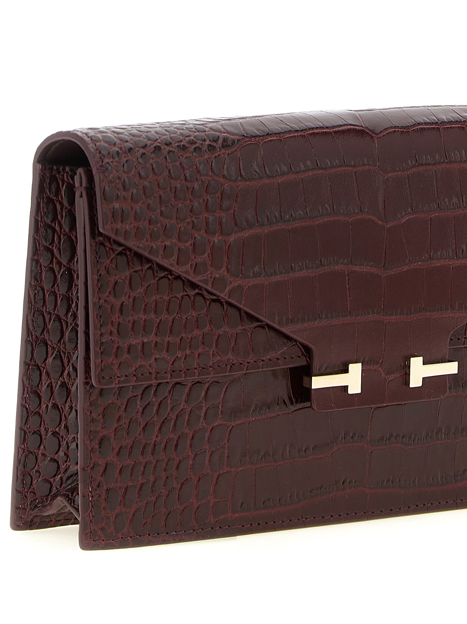 Tom Ford Aube Mini Clutch Red