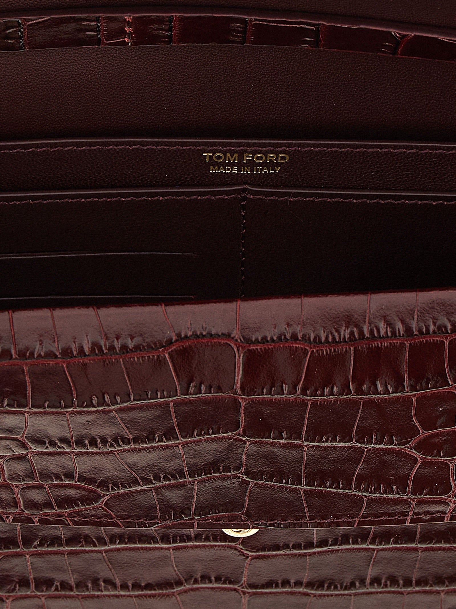 Tom Ford Aube Mini Clutch Red