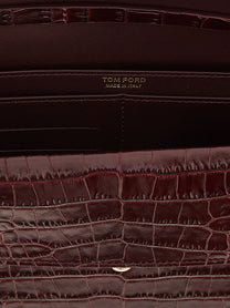 Tom Ford Aube Mini Clutch Red