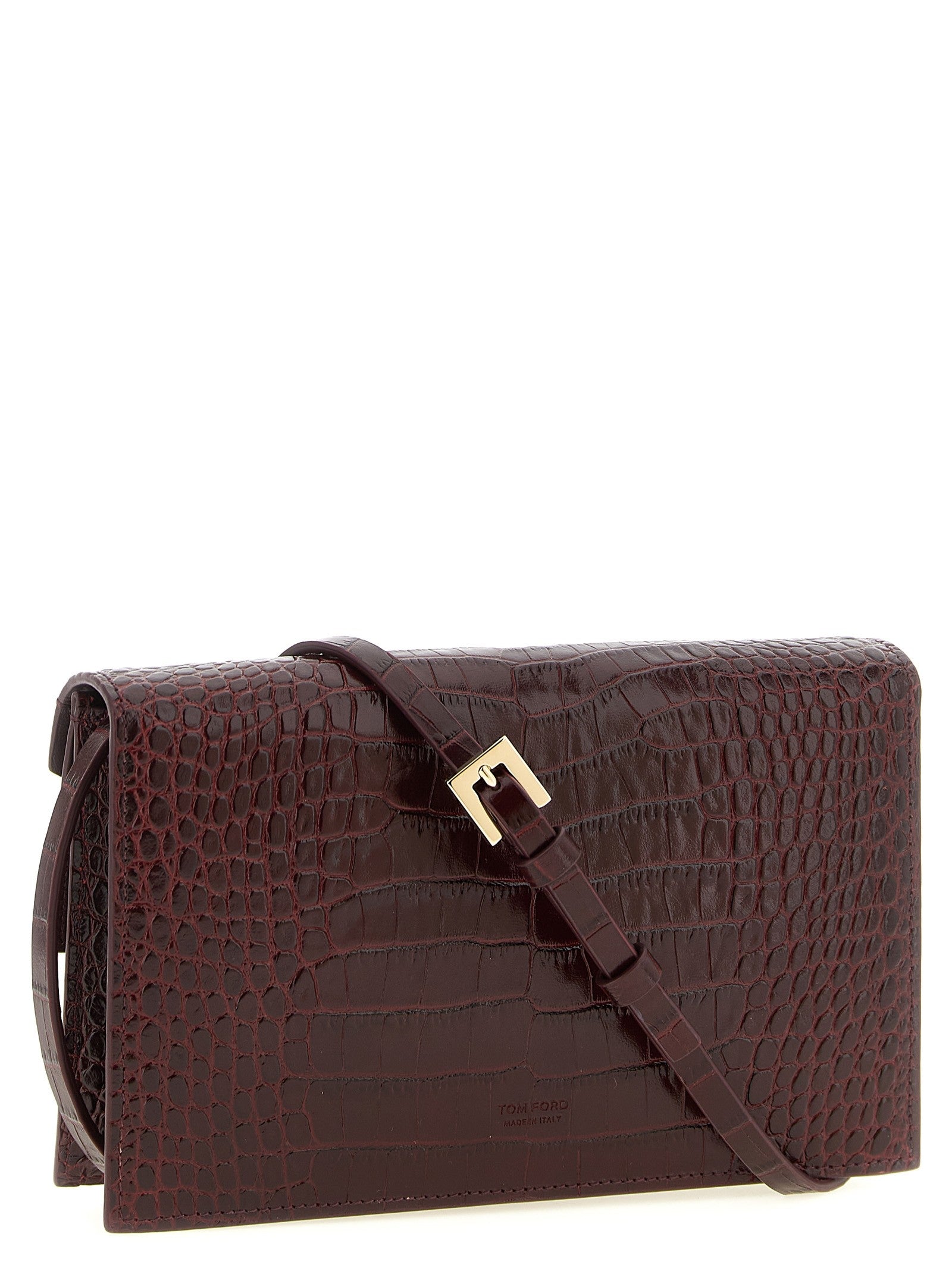 Tom Ford Aube Mini Clutch Red