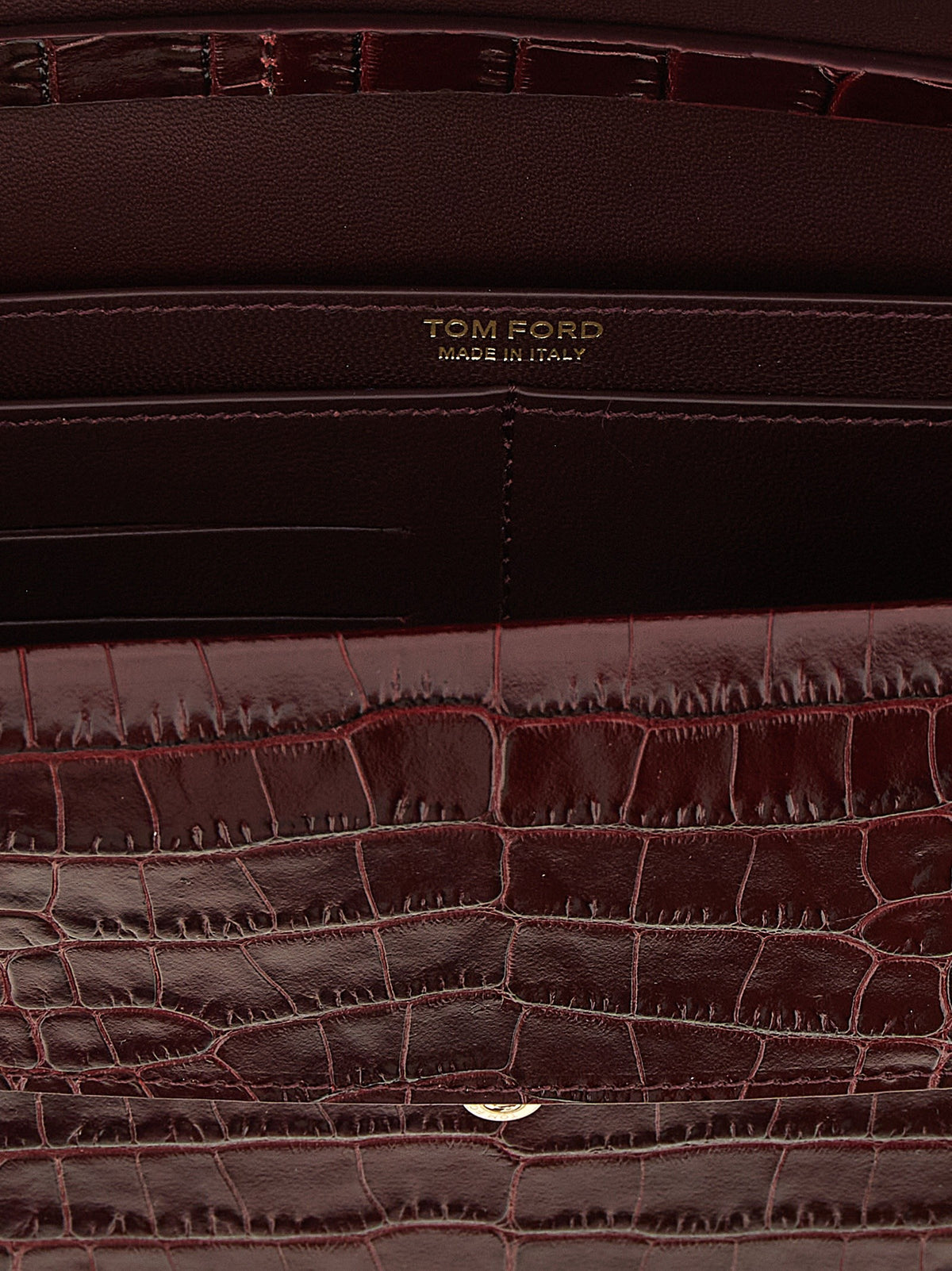 Tom Ford Aube Mini Clutch Red, view 4