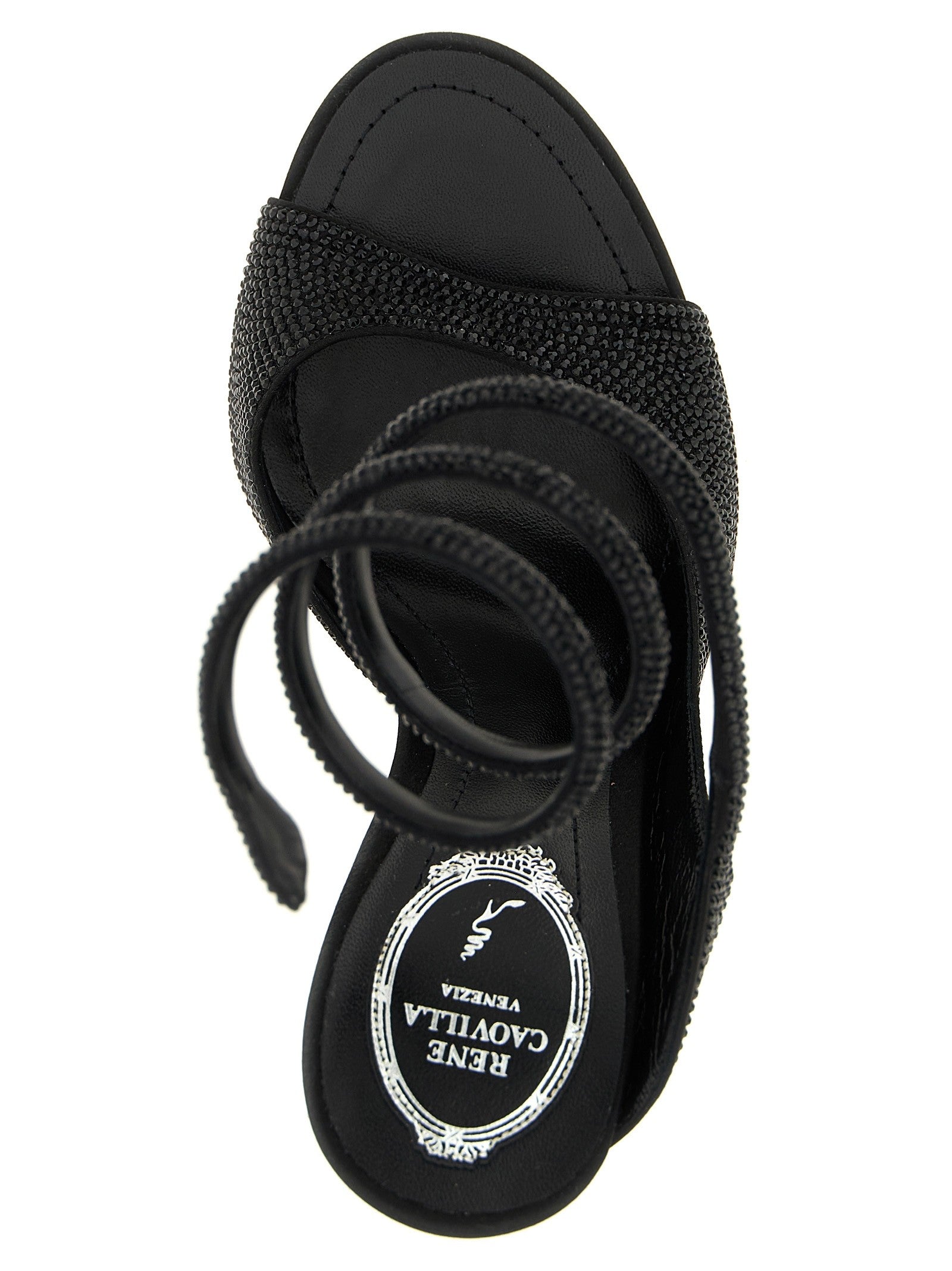 Rene Caovilla Audrey Sandals Black