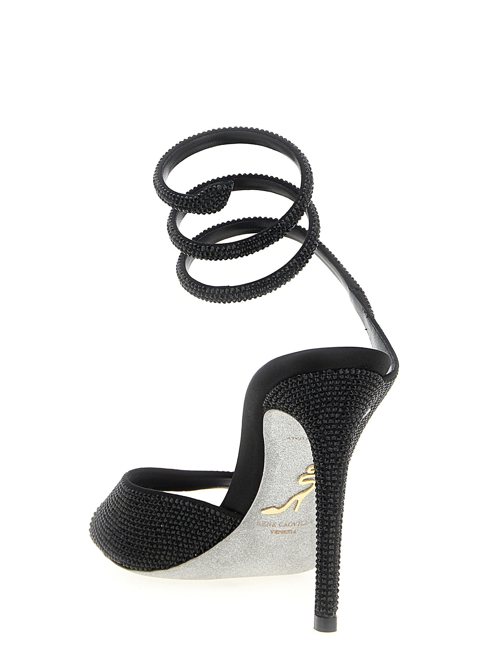 Rene Caovilla Audrey Sandals Black