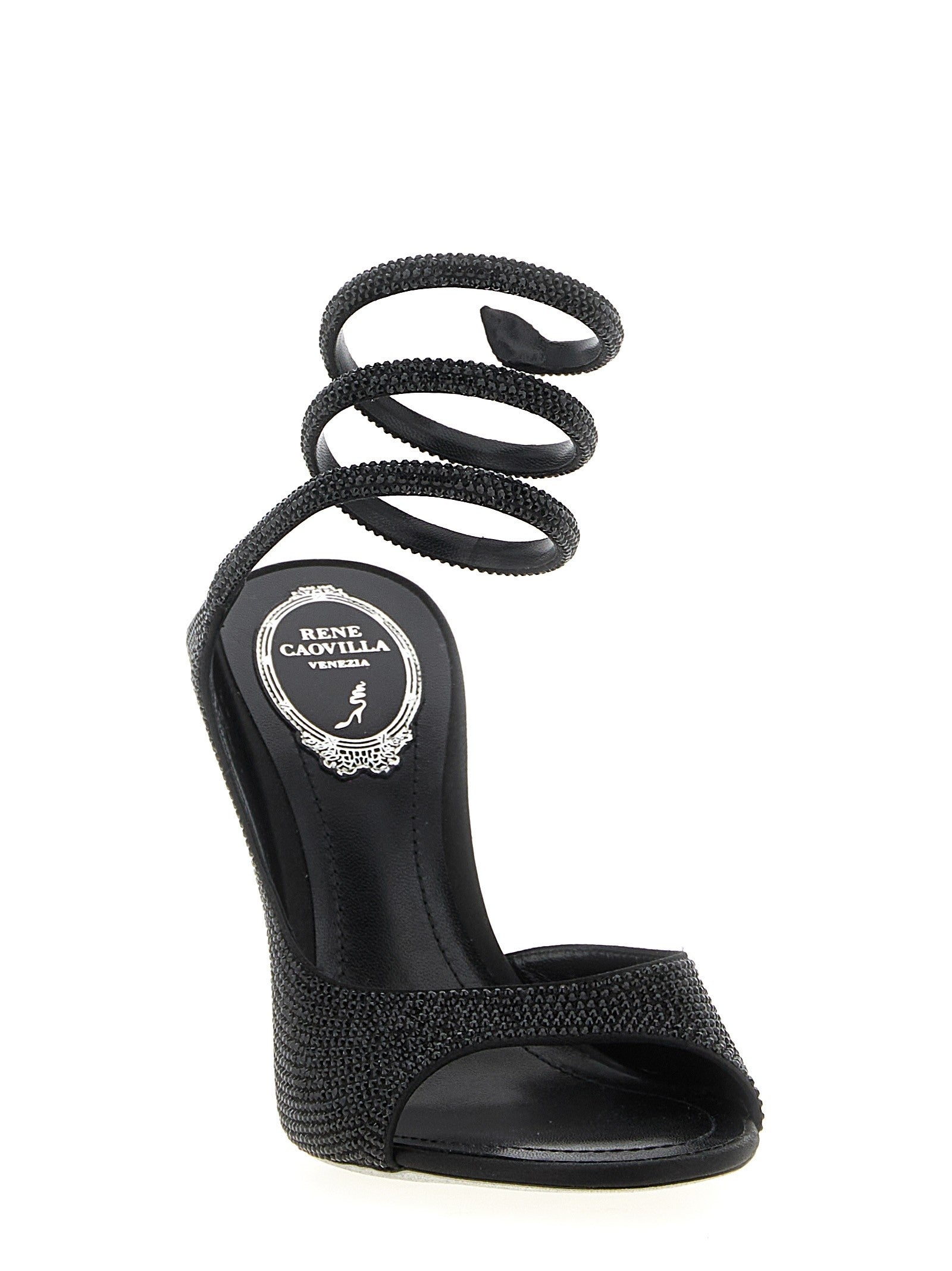 Rene Caovilla Audrey Sandals Black