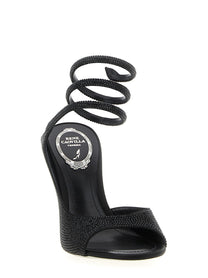 Rene Caovilla Audrey Sandals Black