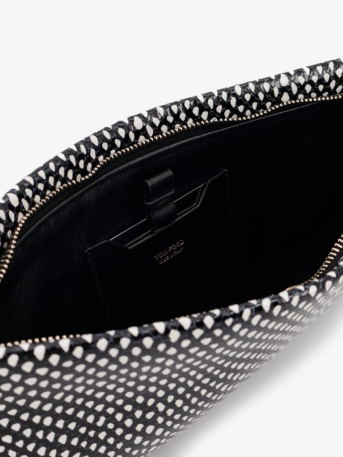 Tom Ford Women's Aura Leather Clutch Bag Black, view 4