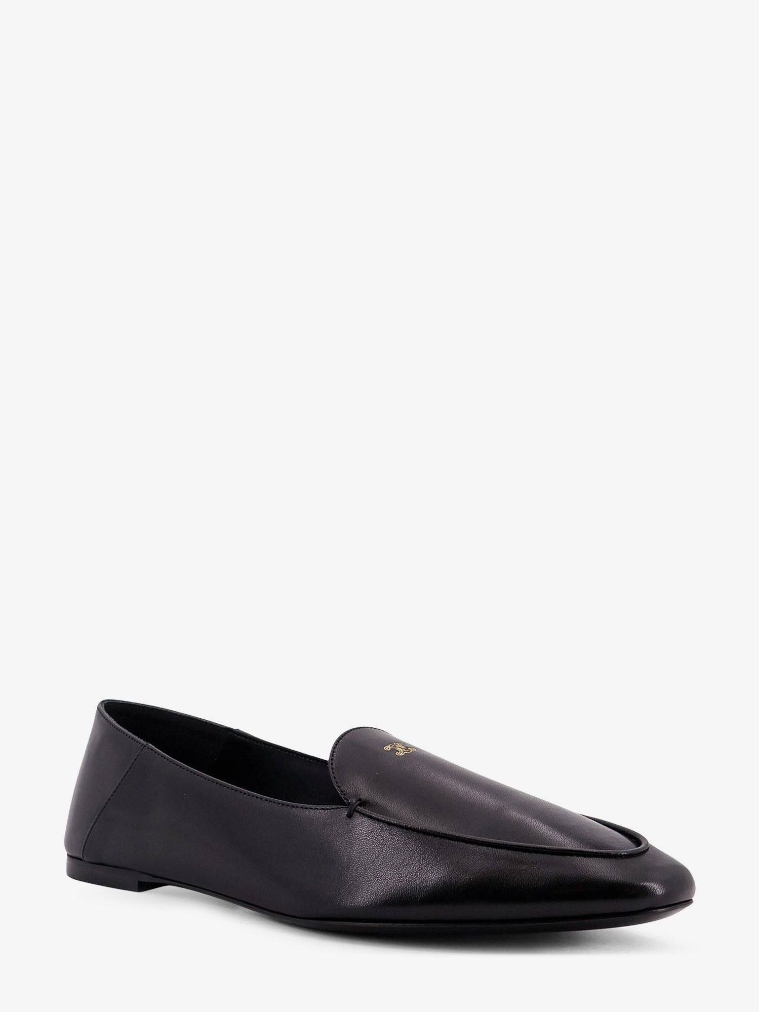 Celine Women's Aura Slip on Leather Loafers Black