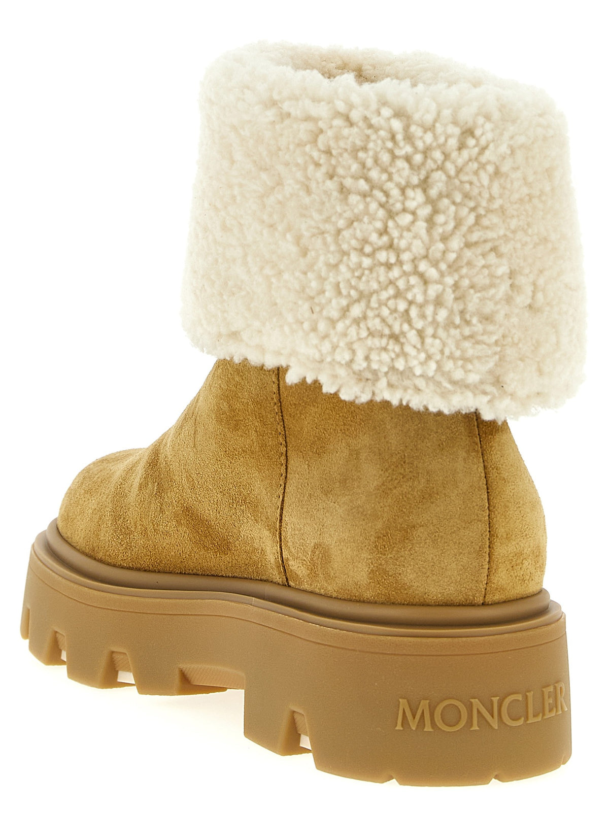 Moncler Aurea Ankle Boots Beige, view 3