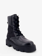 Moncler Women's Aurea Leather and Nylon Boots Black, view 2