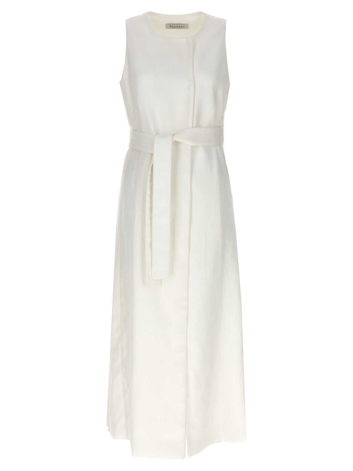 Max Mara Aureo Maxi Waistcoat White