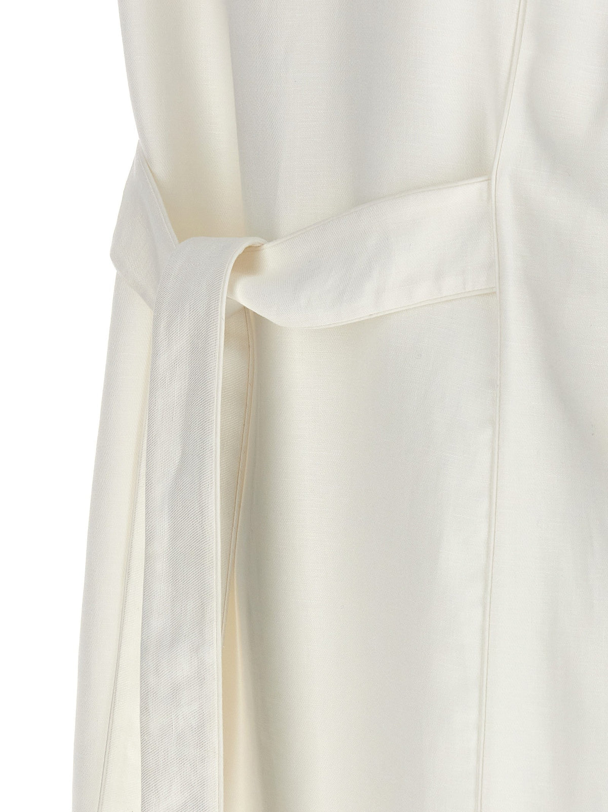 Max Mara Aureo Maxi Waistcoat White, view 4