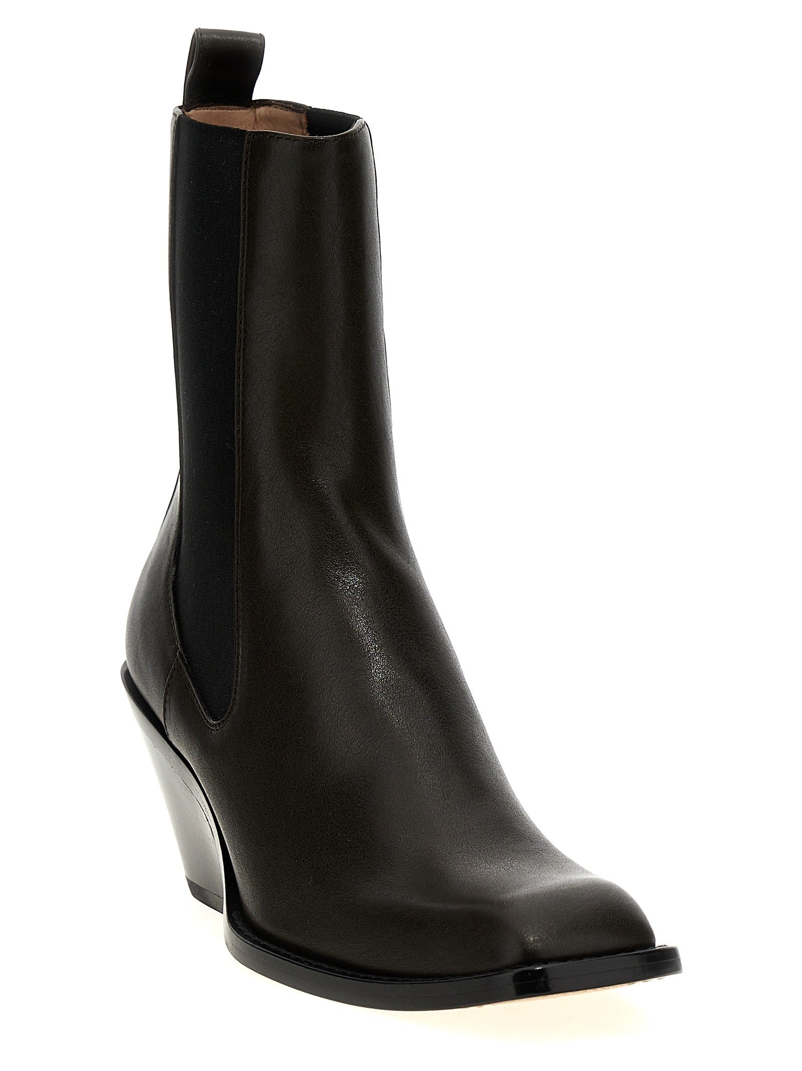 Khaite Austin Ankle Boots Brown