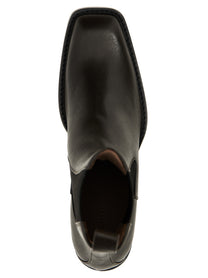 Khaite Austin Ankle Boots Brown