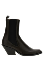 Khaite Austin Ankle Boots Brown