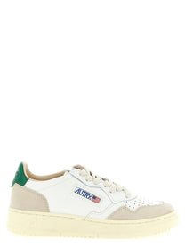 AUTRY Autry Medalist Low Leather and Suede Sneakers Gold