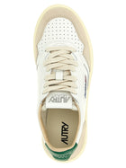 AUTRY Autry Medalist Low Leather and Suede Sneakers Gold, view 4