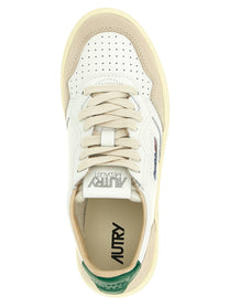 AUTRY Autry Medalist Low Leather and Suede Sneakers Gold