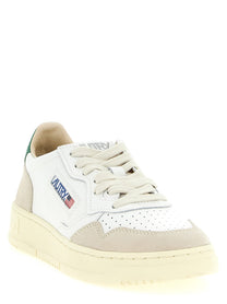 AUTRY Autry Medalist Low Leather and Suede Sneakers Gold