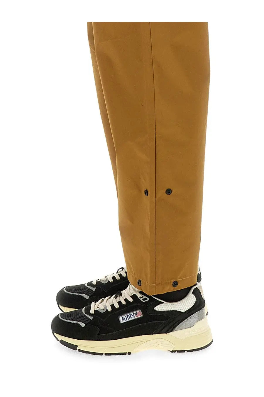 AUTRY Men's Rain Tech Nylon Pants Brown, view 5