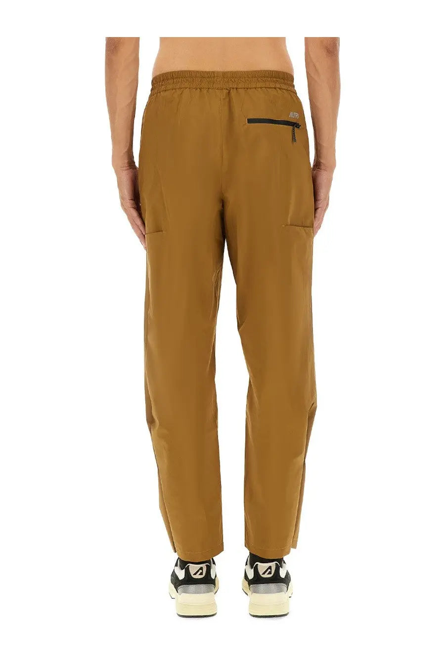 AUTRY Men's Rain Tech Nylon Pants Brown, view 4