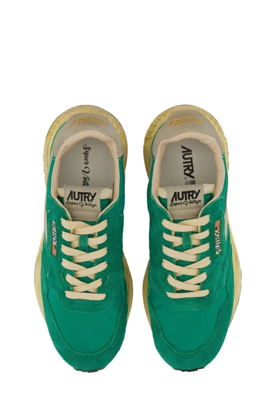 AUTRY Men's Reelwind Supervintage Sneaker Green, view 5