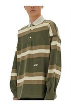 AUTRY Unisex Striped Polo Green, view 5