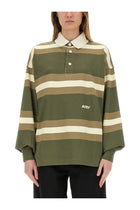 AUTRY Unisex Striped Polo Green, view 7
