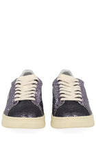 AUTRY Women's Dallas Low Sparkling Sneaker Purple, view 3