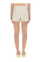 AUTRY Women's Sweatshirt Shorts Beige