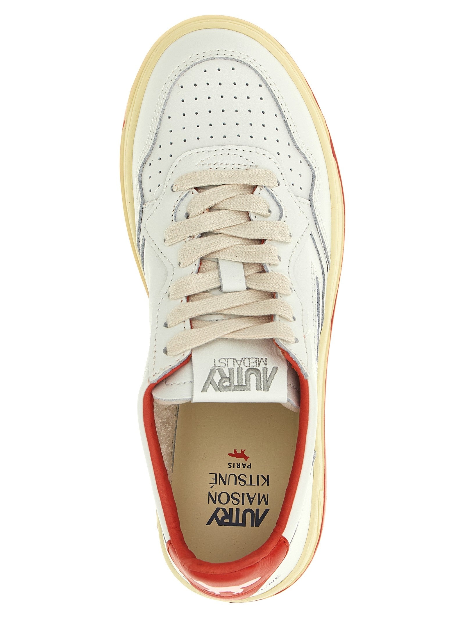 AUTRY Autry Maison Kitsuné Medalist Low Sneakers Red