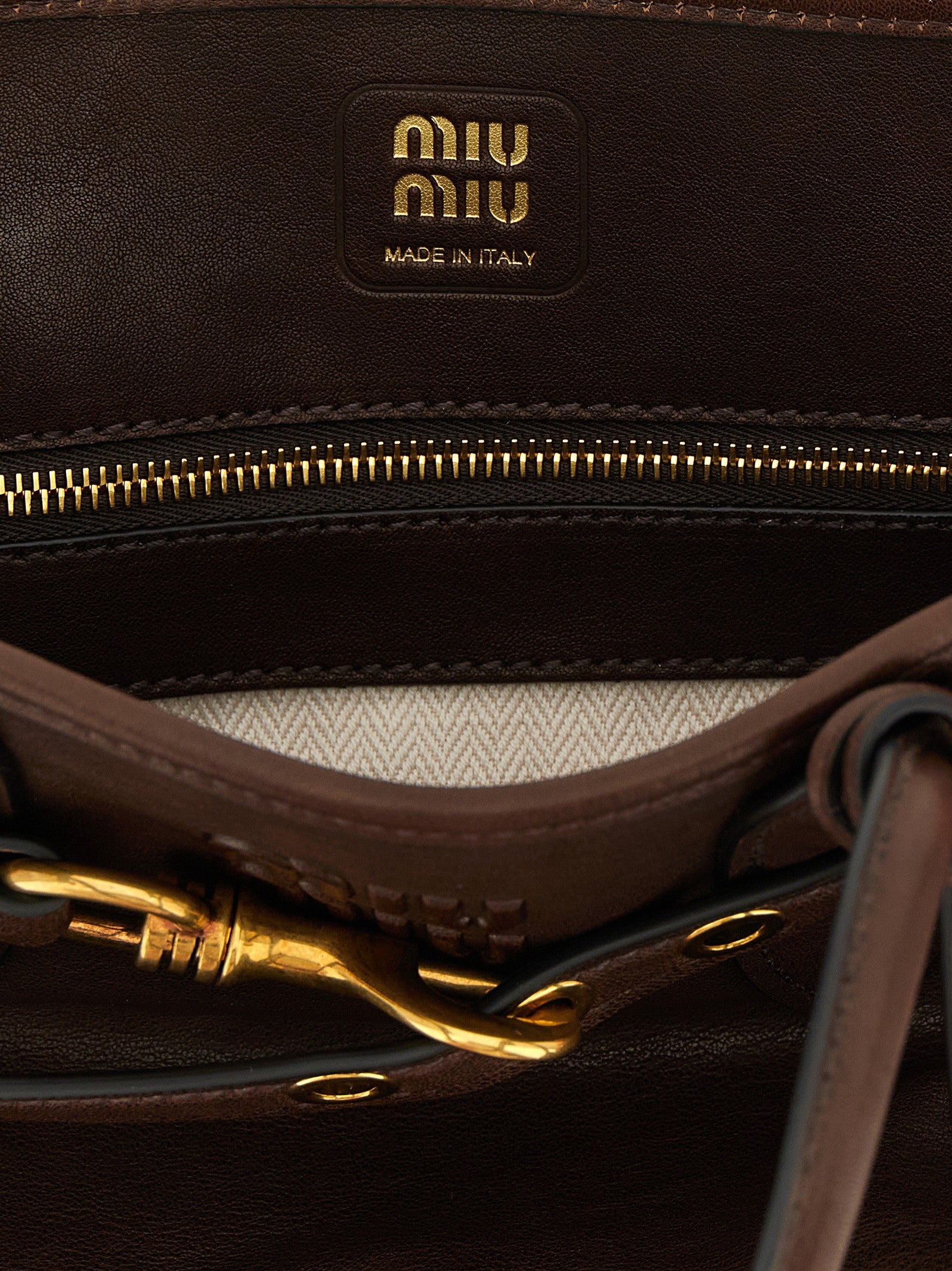 Miu Miu Aventure Handbag Brown