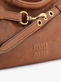 Miu Miu Women's Aventure Leather Bag Rovere