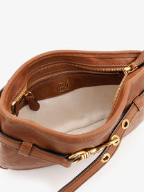 Miu Miu Women's Aventure Leather Bag Rovere