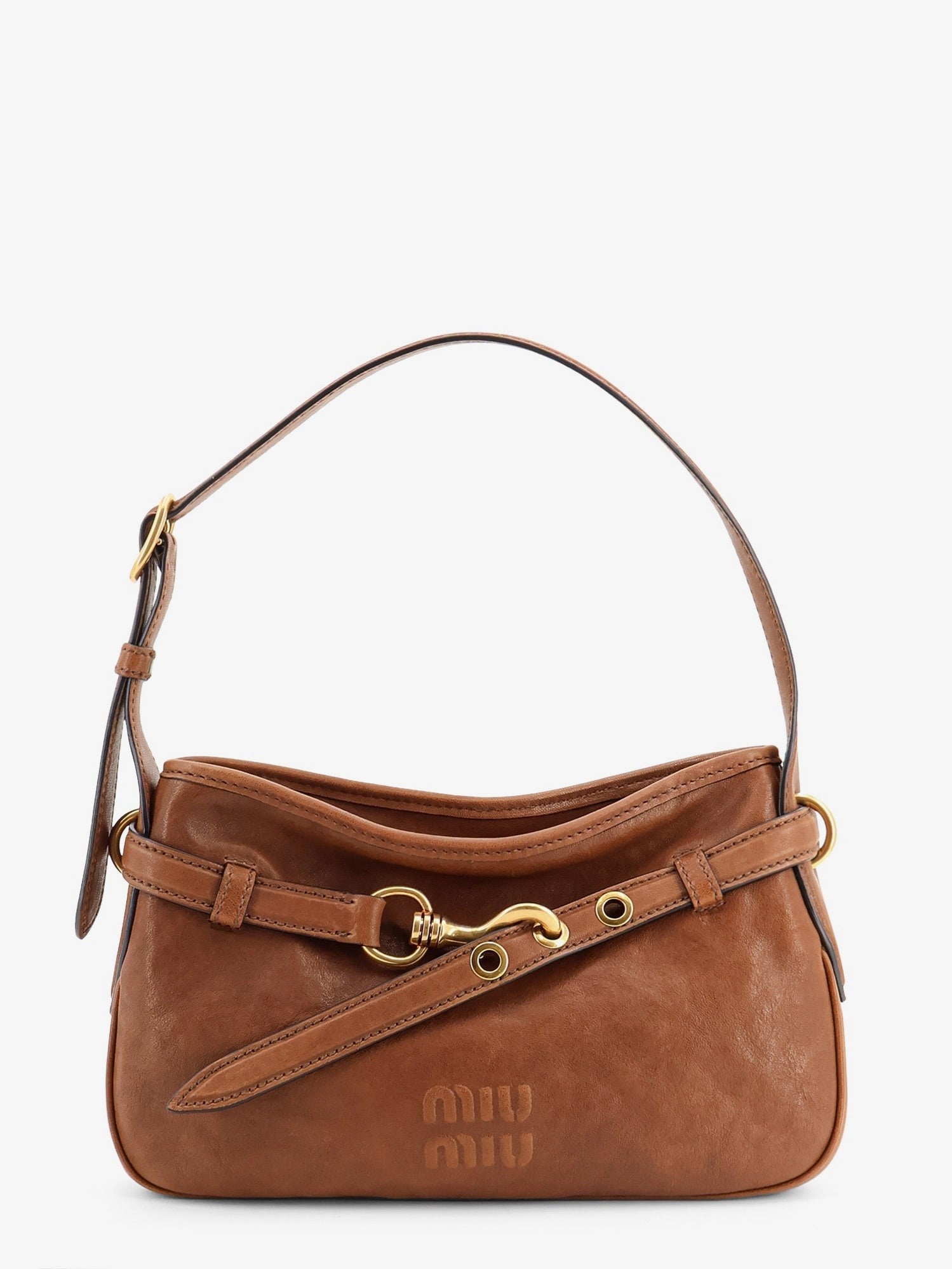Miu Miu Women's Aventure Leather Bag Rovere