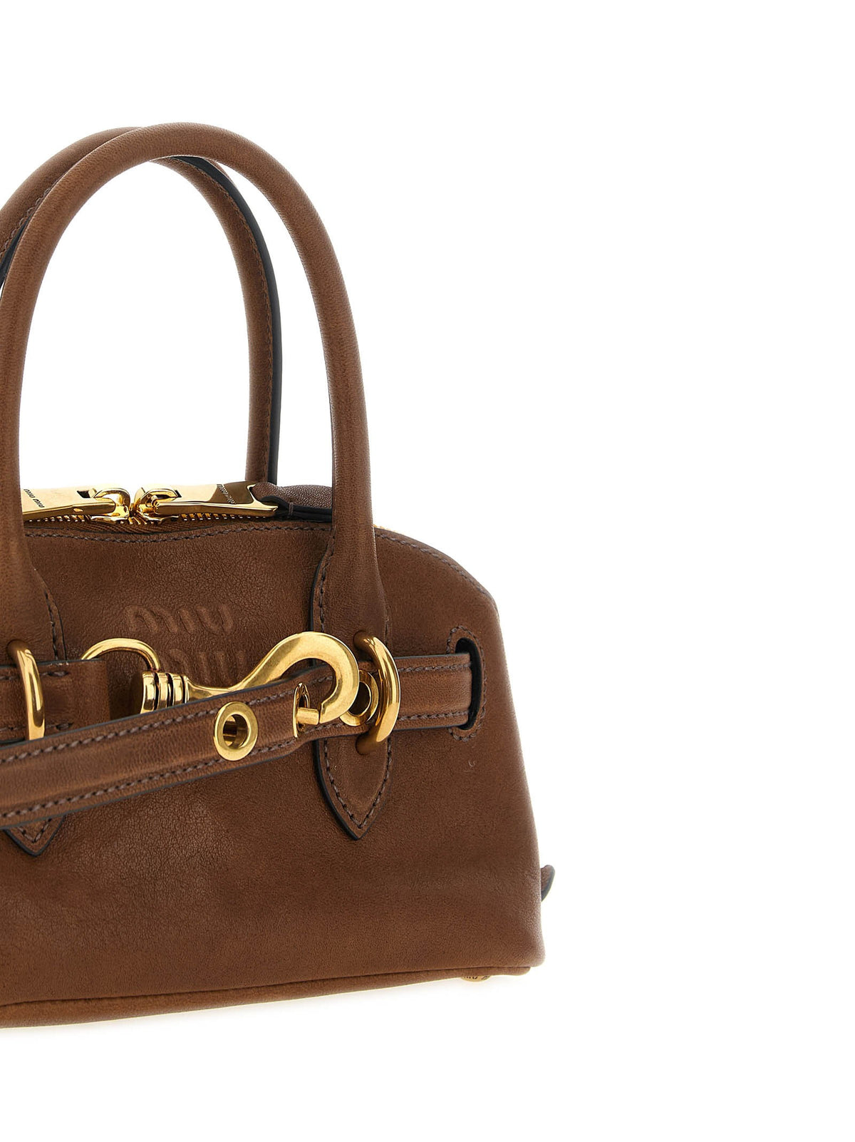 Miu Miu Aventure Mini Handbag Brown