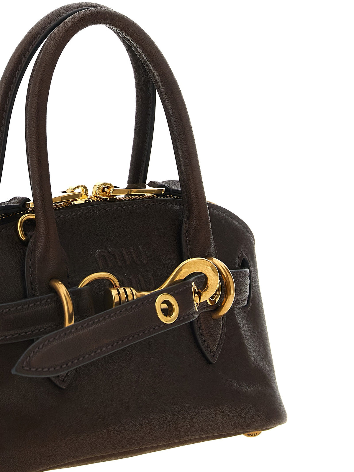 Miu Miu Aventure Mini Handbag Brown, view 3
