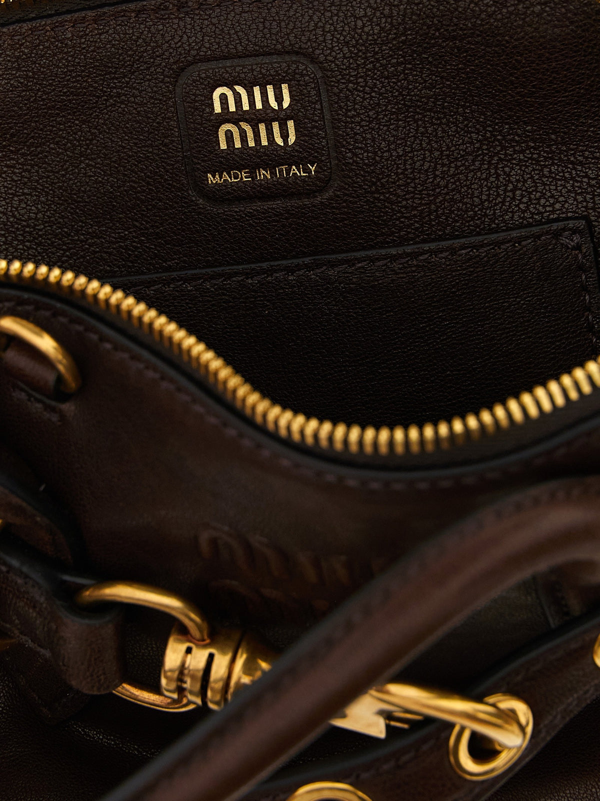 Miu Miu Aventure Mini Handbag Brown, view 4