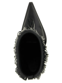 Balenciaga Avenue Fringe Ankle Boots Black