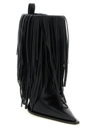 Balenciaga Avenue Fringe Ankle Boots Black, view 2