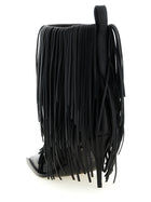 Balenciaga Avenue Fringe Ankle Boots Black, view 3