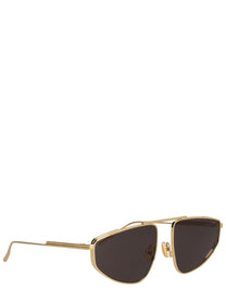 Bottega Veneta Women's Aviator Classic Sunglasses Gold