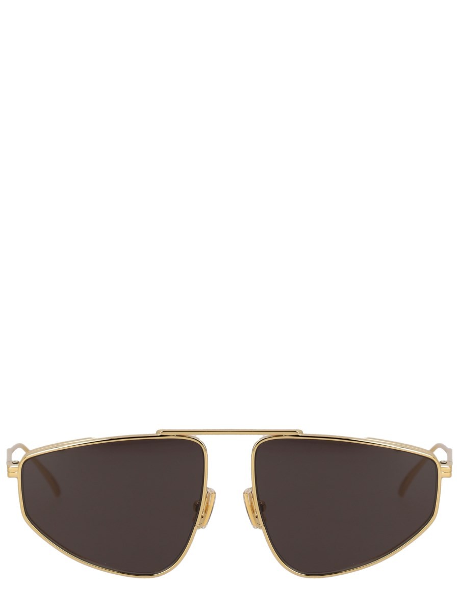 Bottega Veneta Women's Aviator Classic Sunglasses Gold